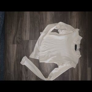 BRAND NEW Cream pretty little thing crop top